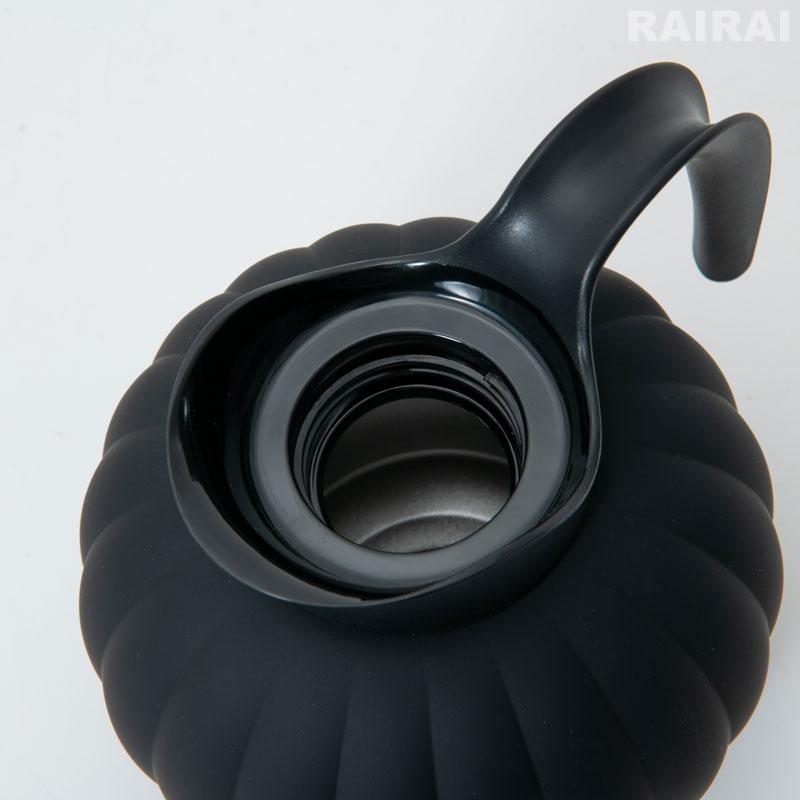ジョージジェンセン サーモジャグ 0.8L プッシュ式ストッパー付き ミッドナイトブラック ベルナドッテ Georg Jensen BERNADOTTE ステンレス おしゃれ 送料無料の画像