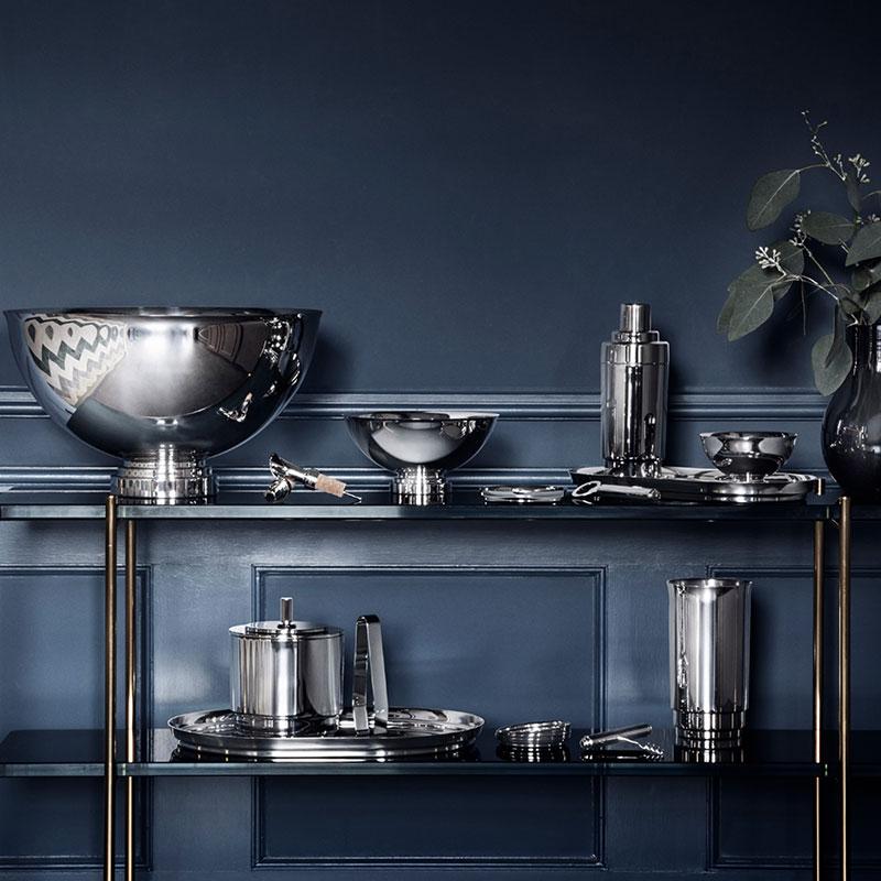 ジョージジェンセン ワインコースター マンハッタン Georg Jensen MANHATTAN ステンレス 送料無料の画像