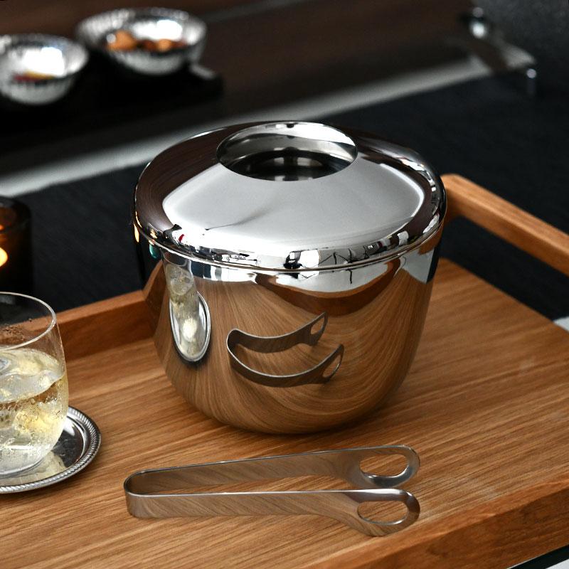Georg Jensen（ジョージ ジェンセン） アイスバケット＆トング スカイ 