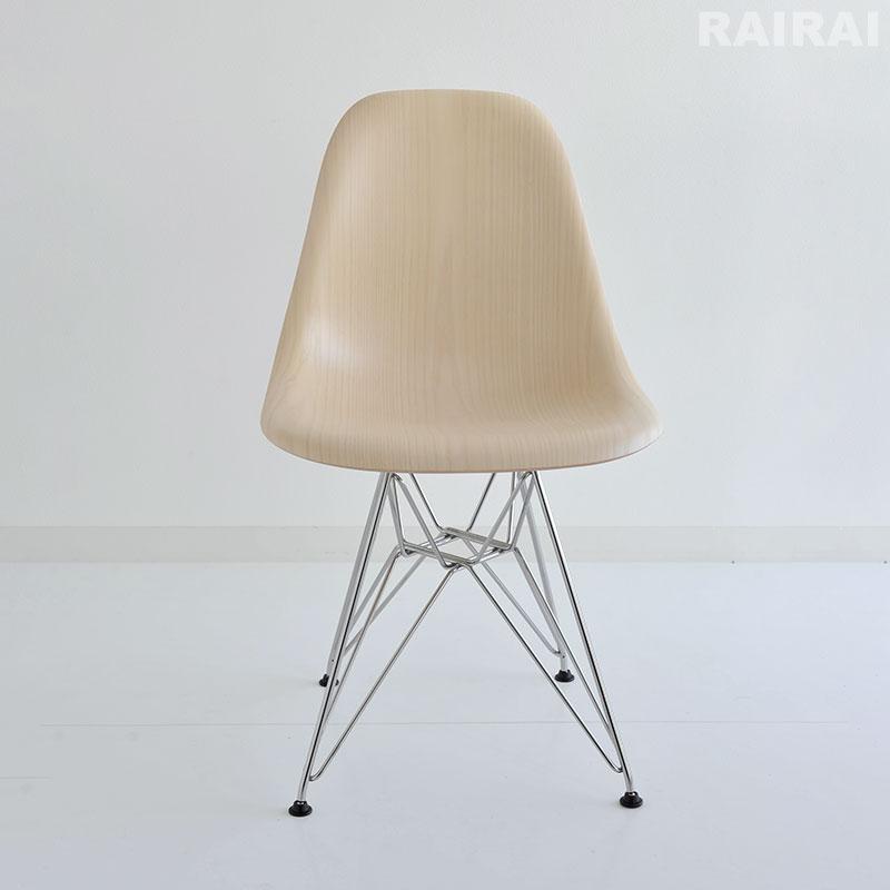 正規品 イームズ ウッドシェルチェア DWSR ホワイトアッシュ×クローム ワイヤーベース 47A2E8 ハーマンミラー Herman Miller Eamesの画像