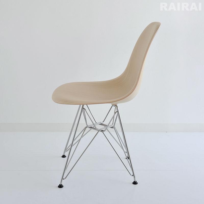 正規品 イームズ ウッドシェルチェア DWSR ホワイトアッシュ×クローム ワイヤーベース 47A2E8 ハーマンミラー Herman Miller Eamesの画像