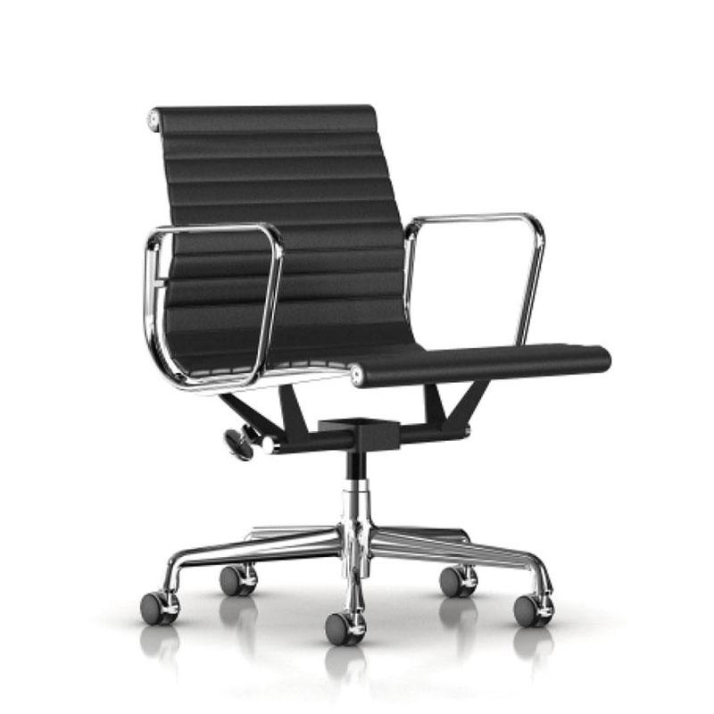 ハーマンミラー イームズアルミナムグループ マネージメントチェア 本革 アルミバフ 手動 Herman Miller Eames Aluminum Group Management Chair｜cds-r｜02