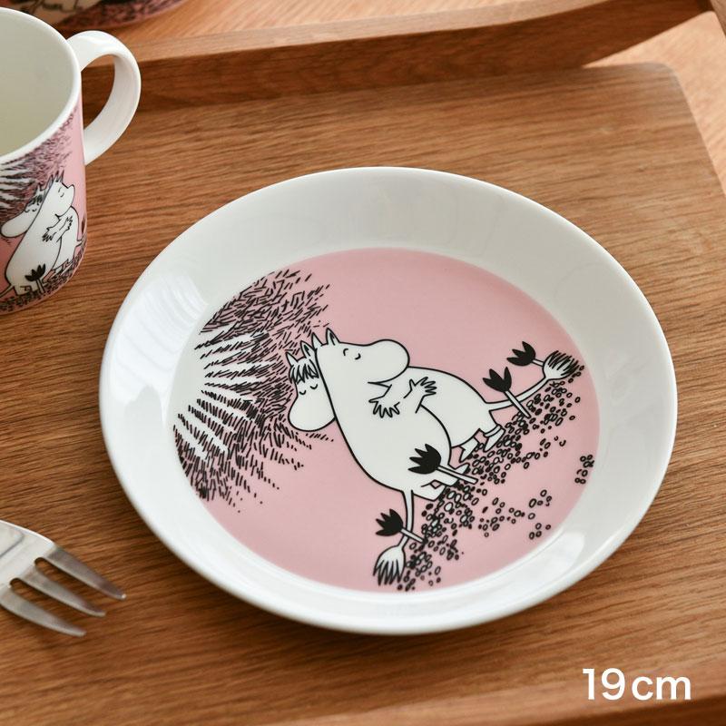 ARABIA（アラビア） ムーミン プレート 19cm クラシック ラブ ピンク