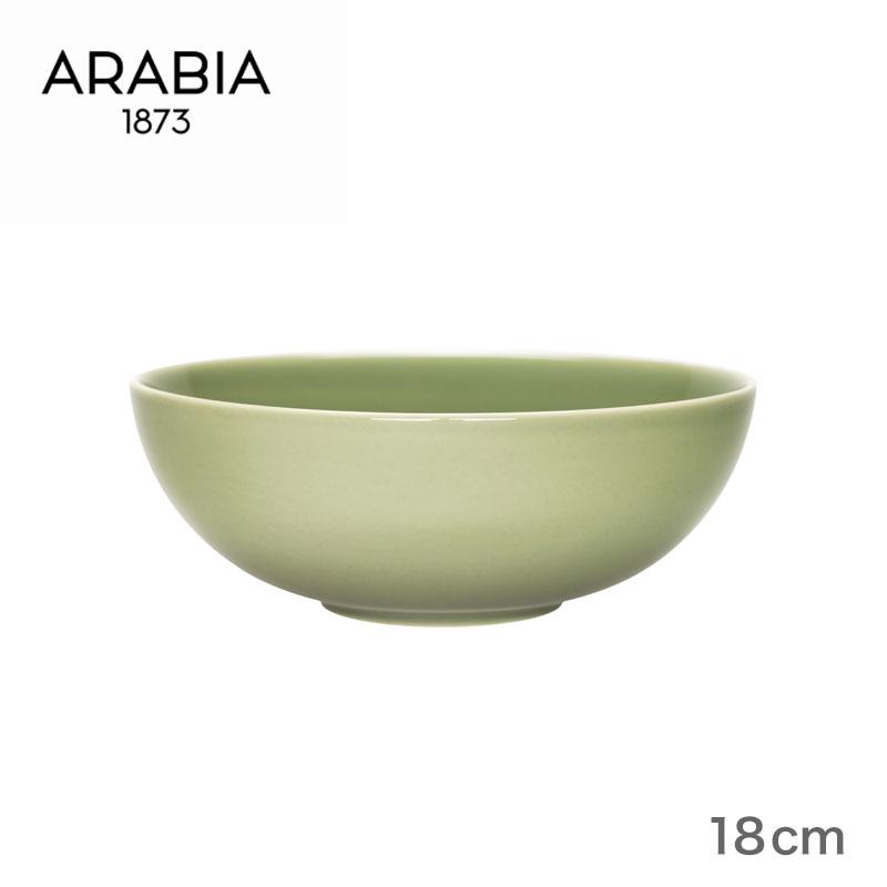 ARABIA（アラビア） ディーププレート 18cm セージグリーン 緑 ARABIA