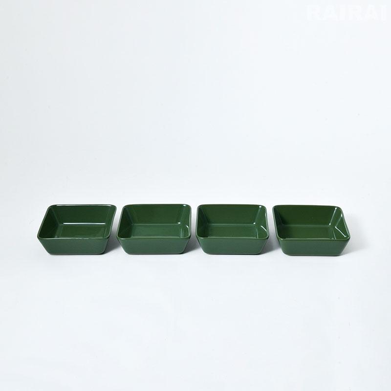 iittala（イッタラ） スクエアプレート 12×12cm 4枚セット ハンター