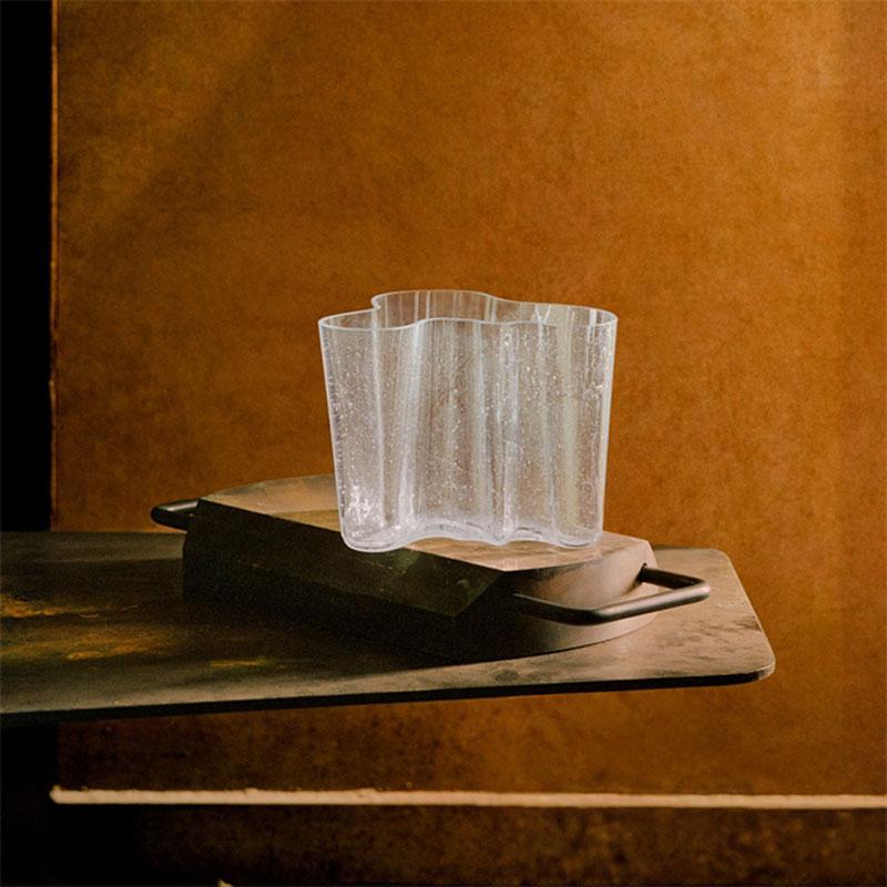 iittala（イッタラ） ベース 160mm バブル クリア アルヴァ・アアルト