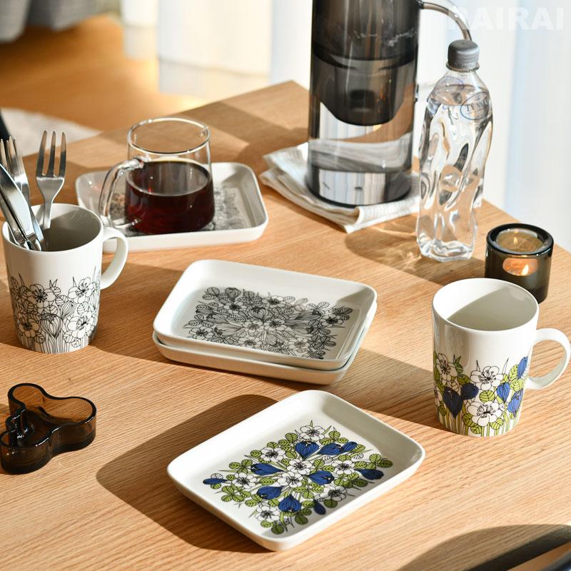 【新品未使用】アラビア ARABIA クロッカス　マグカップ&プレート　セット ARABIA アラビア クロッカス マグカップ 300ml ブラック