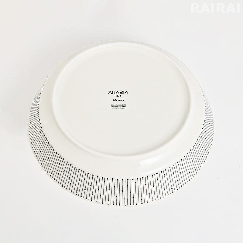 アラビア ディーププレート 23cm マイニオ サラストゥス ARABIA Mainio Sarastus iittala イッタラ ベージュ ブラック おしゃれ｜cds-r｜09