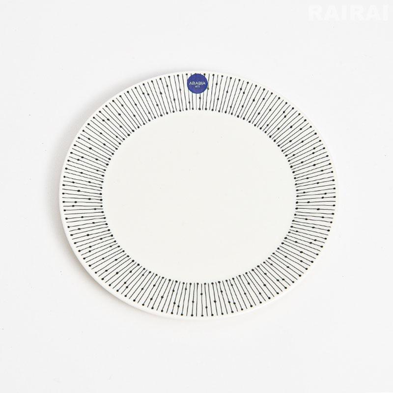 アラビア プレート 19cm マイニオ サラストゥス ARABIA Mainio Sarastus iittala イッタラ ベージュ ブラック おしゃれ｜cds-r｜08