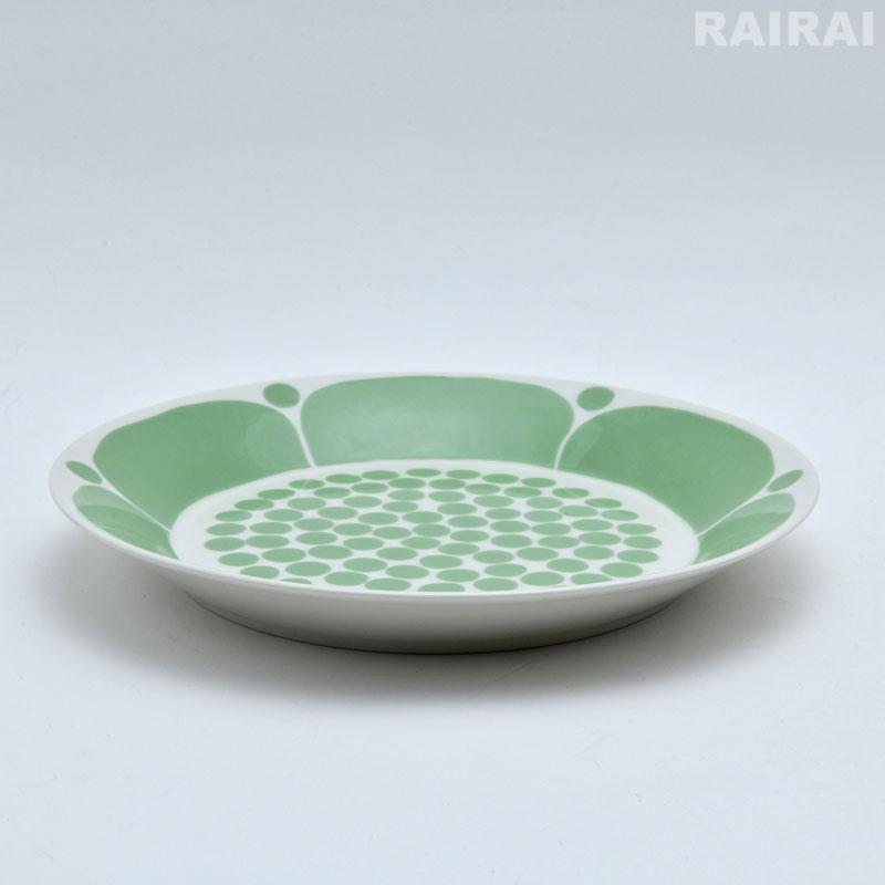 ARABIA（アラビア） プレート 26cm スンヌンタイ ライトグリーン