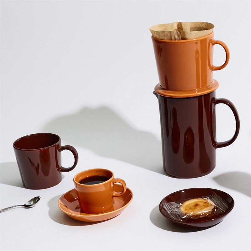 ティーマ イッタラ プレート 21cm アンバー エスプレッソ iittala
