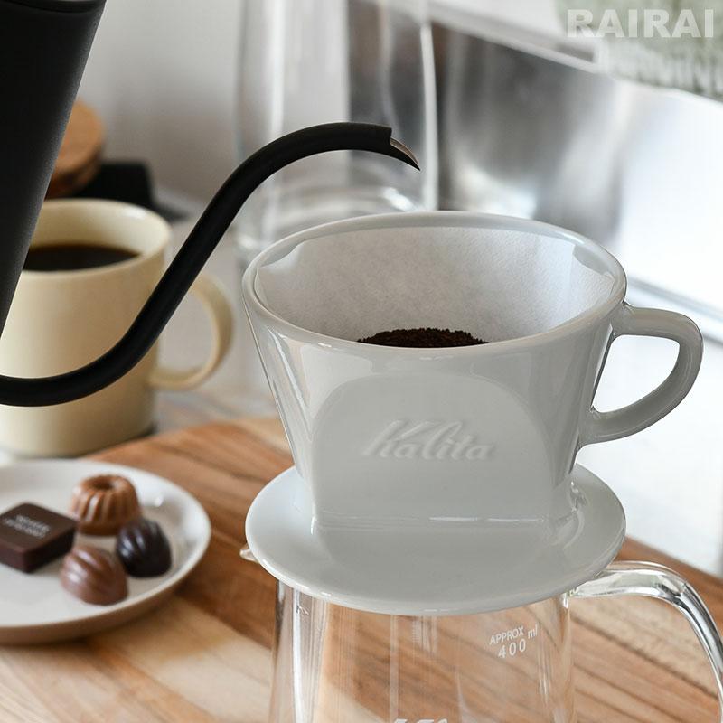 Kalita（カリタ） 波佐見焼 コーヒードリッパー HA102 白 ホワイト 2