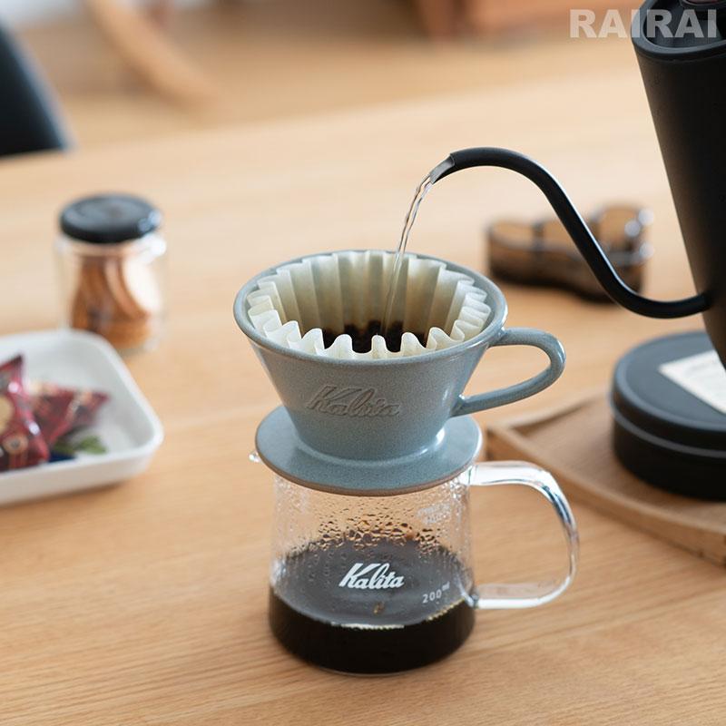 Kalita（カリタ） 美濃焼 ウェーブドリッパー MI-185 2〜4人用 みの
