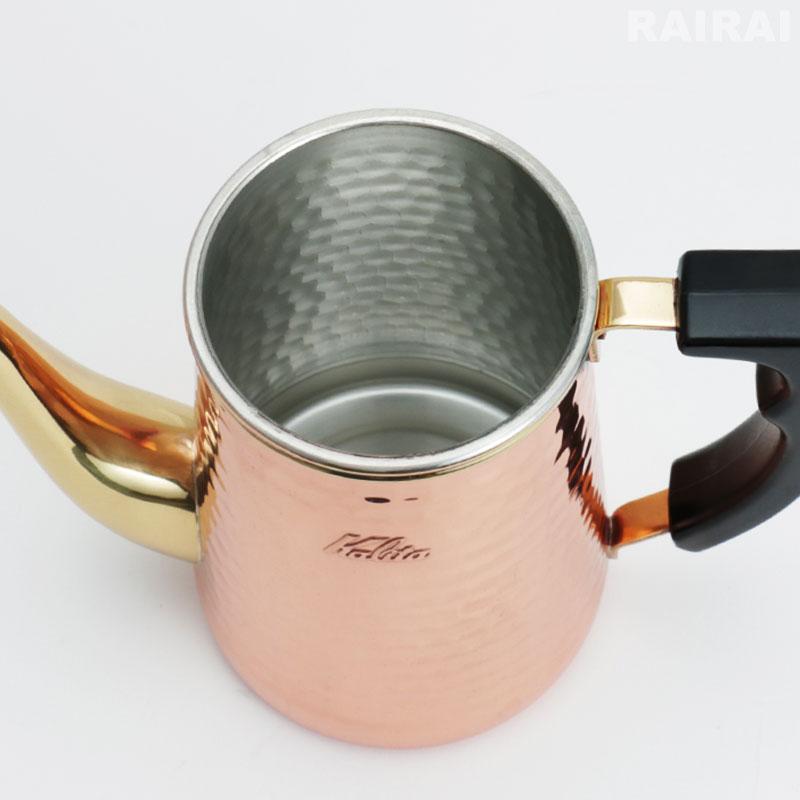 カリタ Cu ケトル 700 Kalita 銅 700ml コーヒーポット 日本製 送料無料｜cds-r｜04