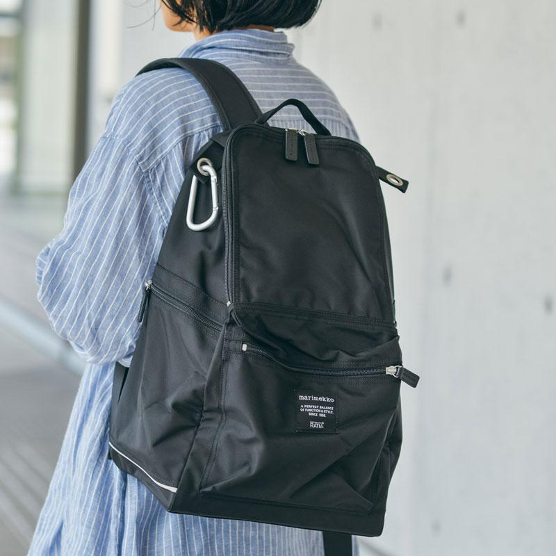 marimekko（マリメッコ） リュック バディ 黒 marimekko BUDDY