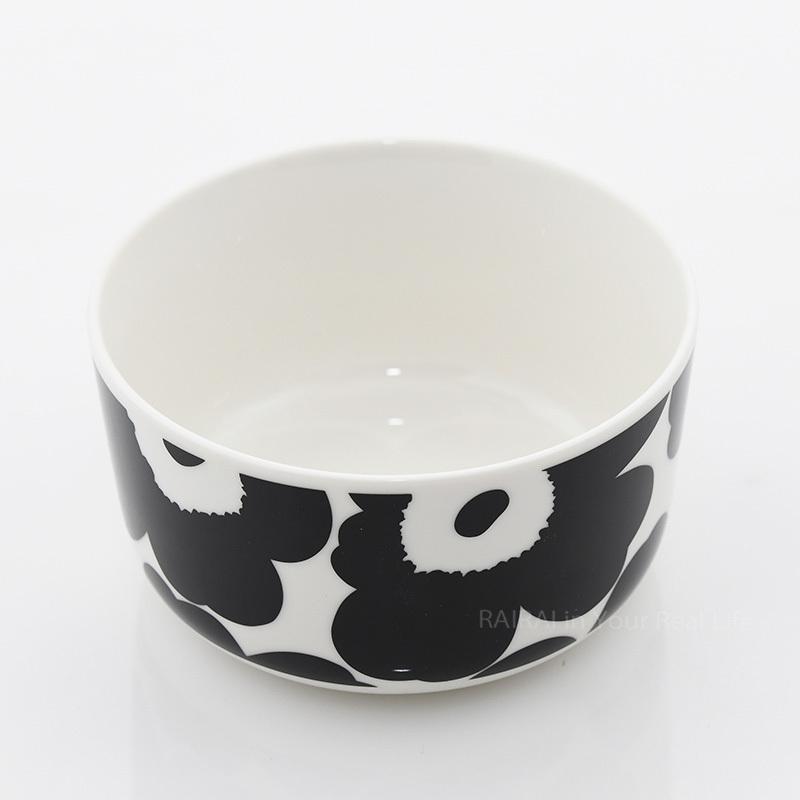 marimekko（マリメッコ） ボウル 500ml ウニッコ ブラック×ホワイト
