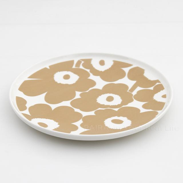 marimekko（マリメッコ） プレート 25cm ウニッコ ホワイト×ベージュ