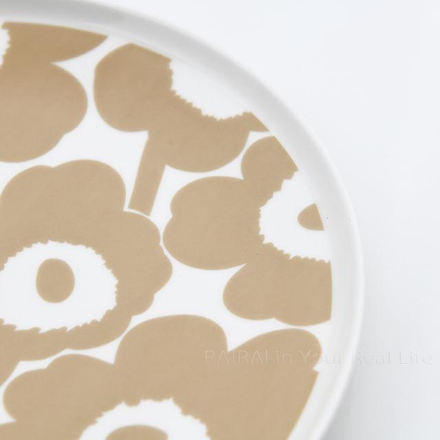 marimekko（マリメッコ） プレート 25cm ウニッコ ホワイト×ベージュ