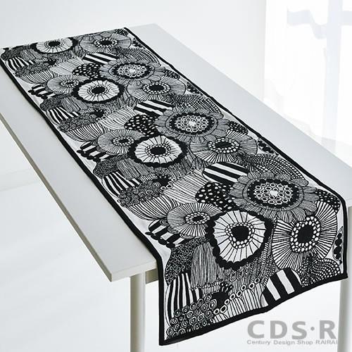 マリメッコ シイルトラプータルハ テーブルランナー オフホワイト ブラック Marimekko Pieni Siirtolapuutarha 99 190 M 99 Cds R 通販 Yahoo ショッピング