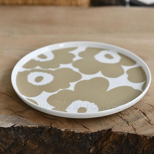 marimekko（マリメッコ） プレート ウニッコ 20cm ホワイト×ベージュ