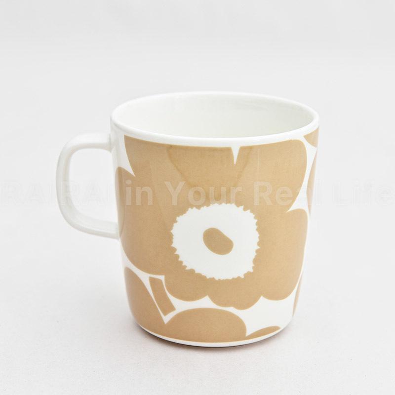 マリメッコ ビッグマグカップ ウニッコ ホワイト×ベージュ 400ml marimekko UNIKKO｜cds-r｜02