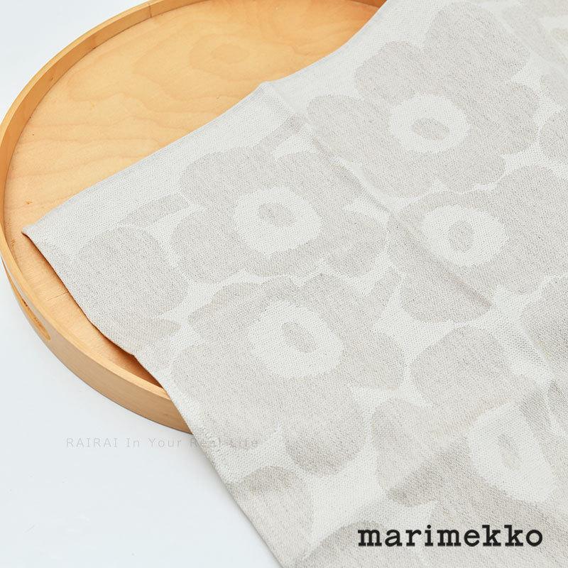 マリメッコ キッチンタオル 1枚 47×70cm ホワイト×ベージュ marimekko PIENI UNIKKO｜cds-r