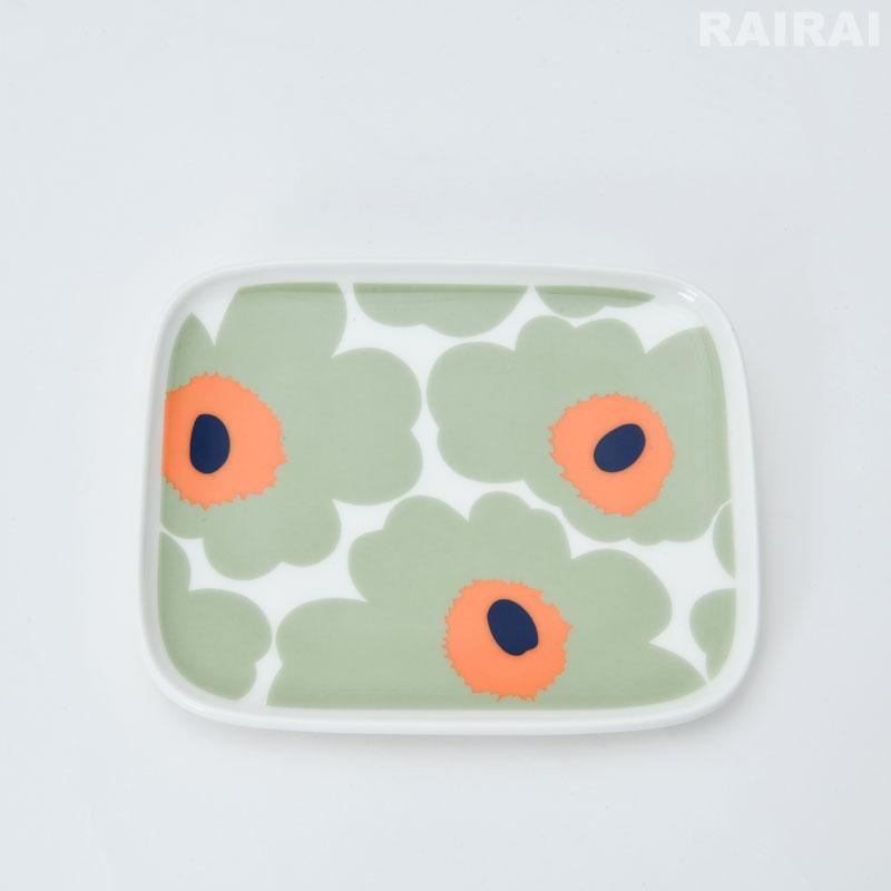marimekko マリメッコ プレート 15×12cm 角皿 ウニッコ セージ marimekko マリメッコ プレート 15×12cm 角皿 ウニッコ セージ