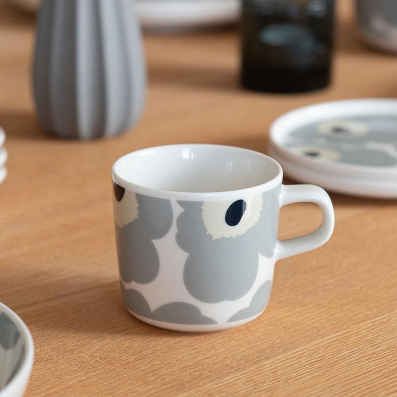 marimekko マリメッコ コーヒーカップ 200ml ウニッコ ライトグレー 
