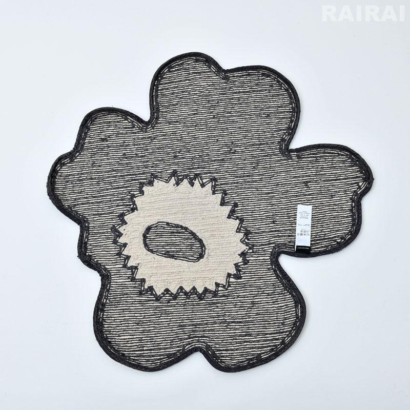marimekko マリメッコ バスマット 73×74cm ウニッコ ブラック