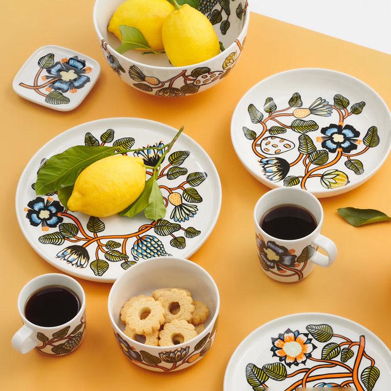 marimekko ティアラ　ゴールド　コーヒーカップ　プレート　新品 marimekko（マリメッコ） セール30%OFF プレート 10×10cm 1個 ティアラ