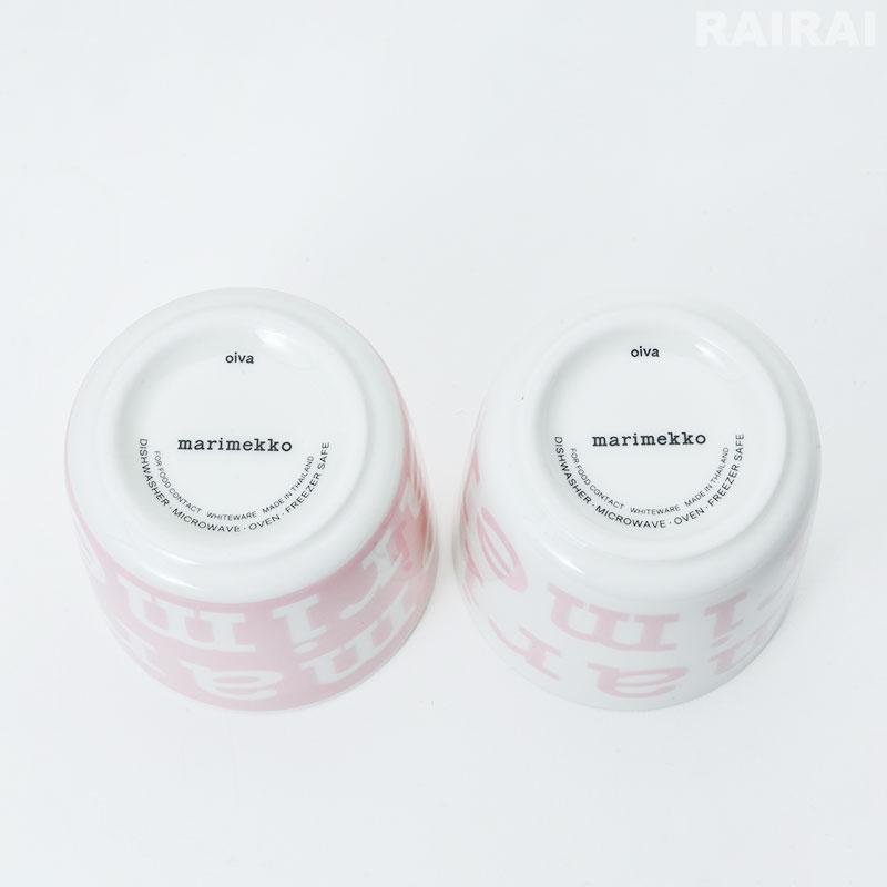【美品】Marimekko　ラテマグ　プレート　ボール　ピンク系セット marimekko（マリメッコ） 日本限定 プレート 13.5cm プケッティ