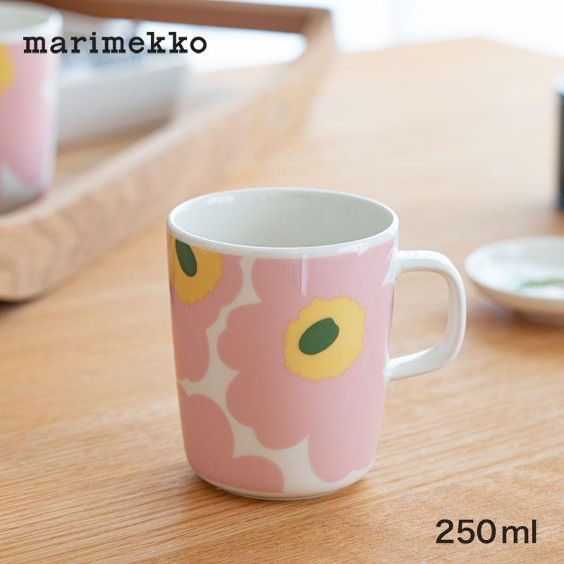 marimekko（マリメッコ） マグカップ 250ml ウニッコ ホワイト×ピンク 