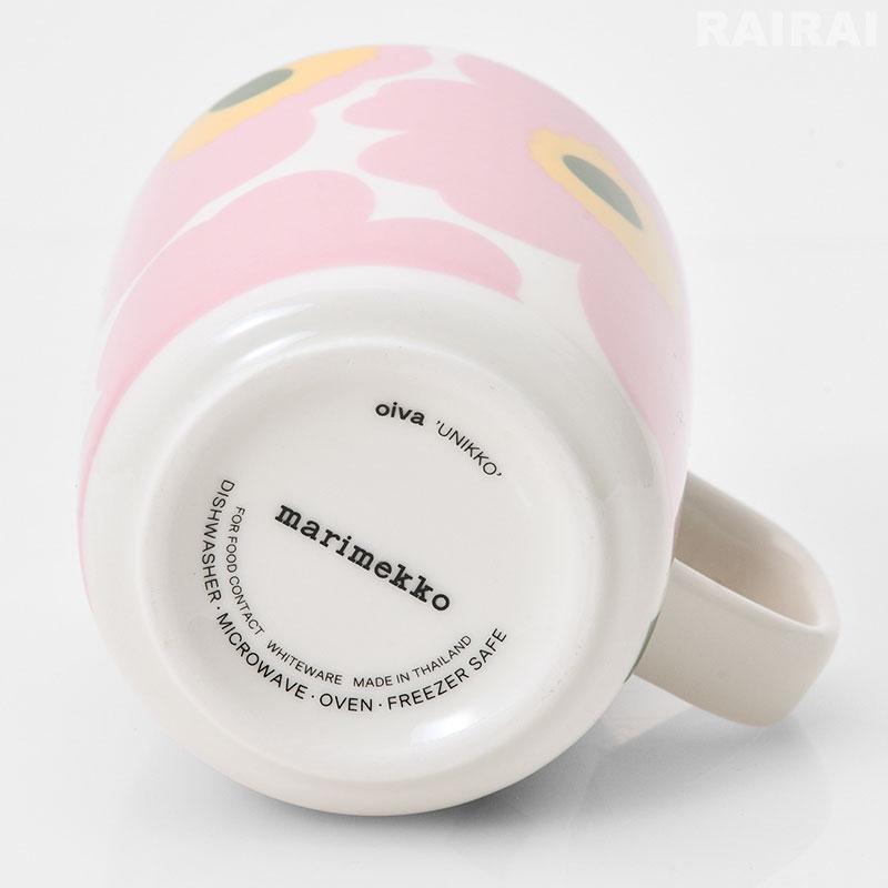 marimekko（マリメッコ） マグカップ 250ml ウニッコ ホワイト×ピンク 