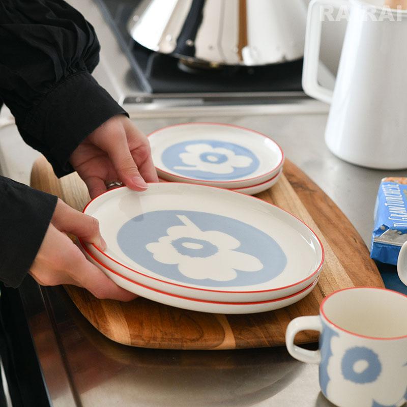 marimekko ウニッコプレート　ホワイト　② よろずやマルシェ本店 | Marimekko マリメッコ Unikko ウニッコ お皿
