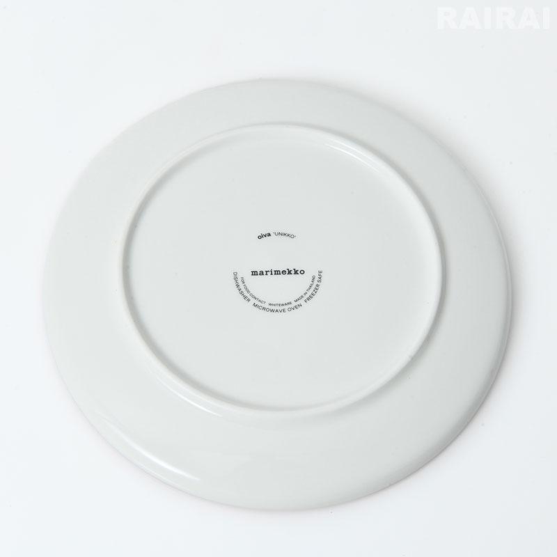marimekko（マリメッコ） プレート 20cm ウニッコ ホワイト×ライト