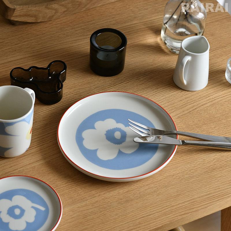 marimekko（マリメッコ） プレート 20cm ウニッコ ホワイト×ライト