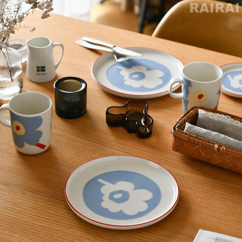 marimekko（マリメッコ） プレート 20cm ウニッコ ホワイト×ライト