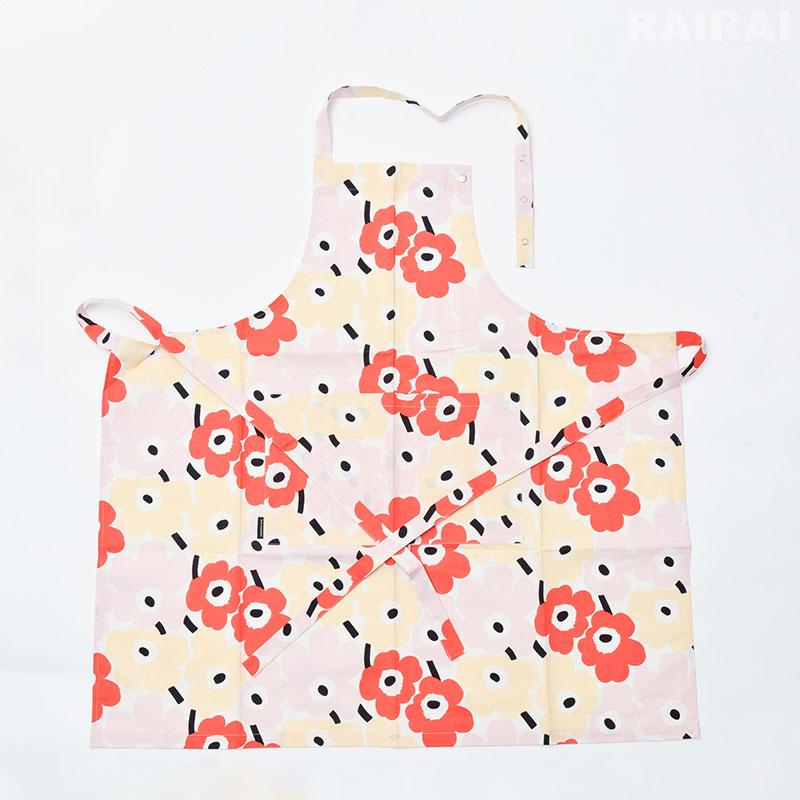 限定！マリメッコ☆ルミマルヤ エプロン ライトピンク marimekko（マリメッコ） 日本限定 エプロン ミニ ウニッコ