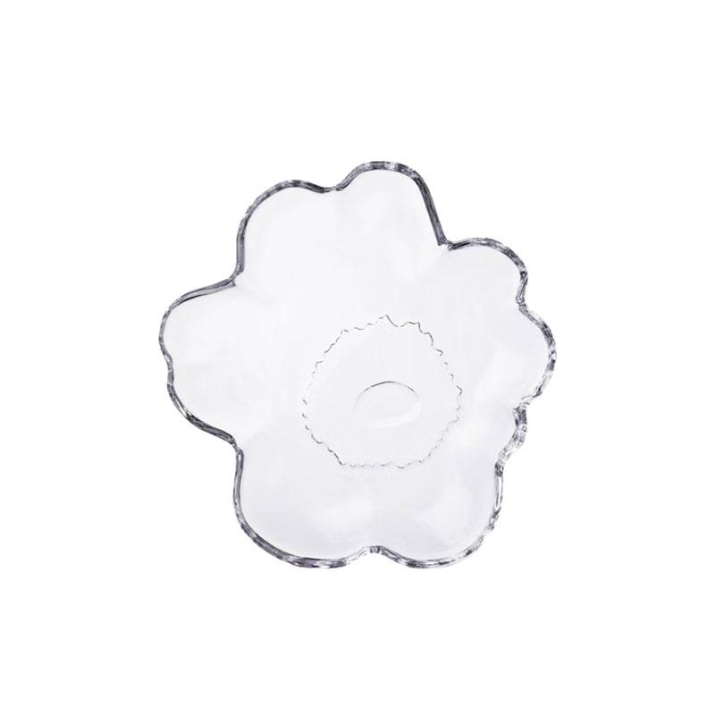 marimekko（マリメッコ） ガラスプレート 13cm ウニッコ シェイプ