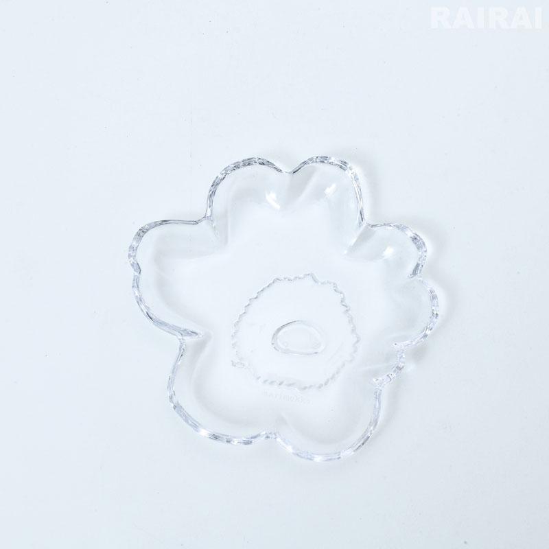 marimekko（マリメッコ） ガラスプレート 13cm ウニッコ シェイプ