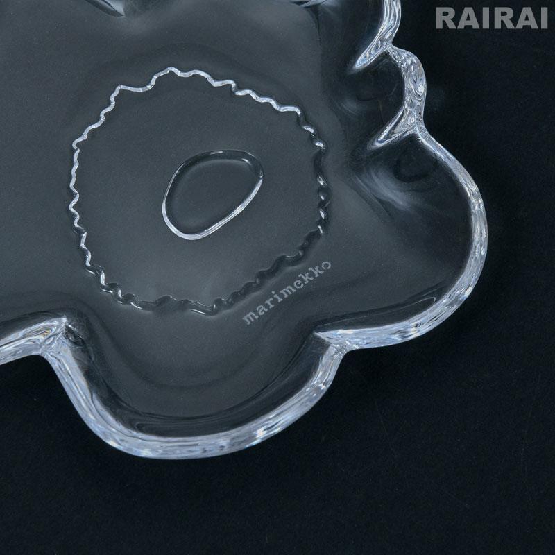 marimekko（マリメッコ） ガラスプレート 13cm ウニッコ シェイプ