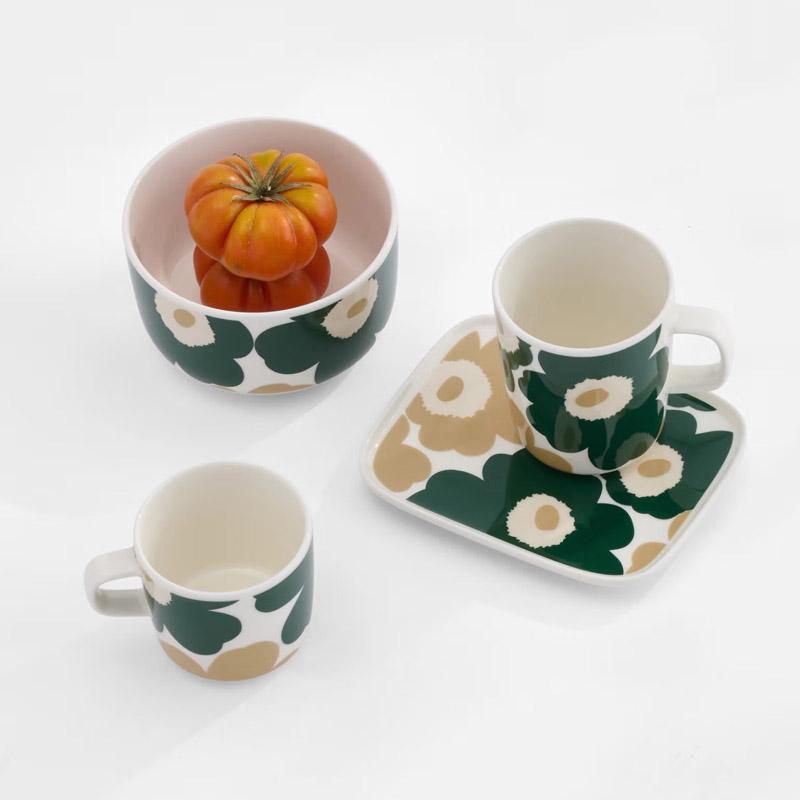 marimekko（マリメッコ） プレート 15×12cm 角皿 ウニッコ ダーク