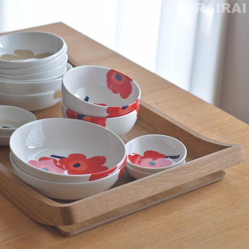 marimekko★Rasymatto★ディーププレート2枚セット marimekko（マリメッコ） ディーププレート 16cm ウニッコ ホワイト