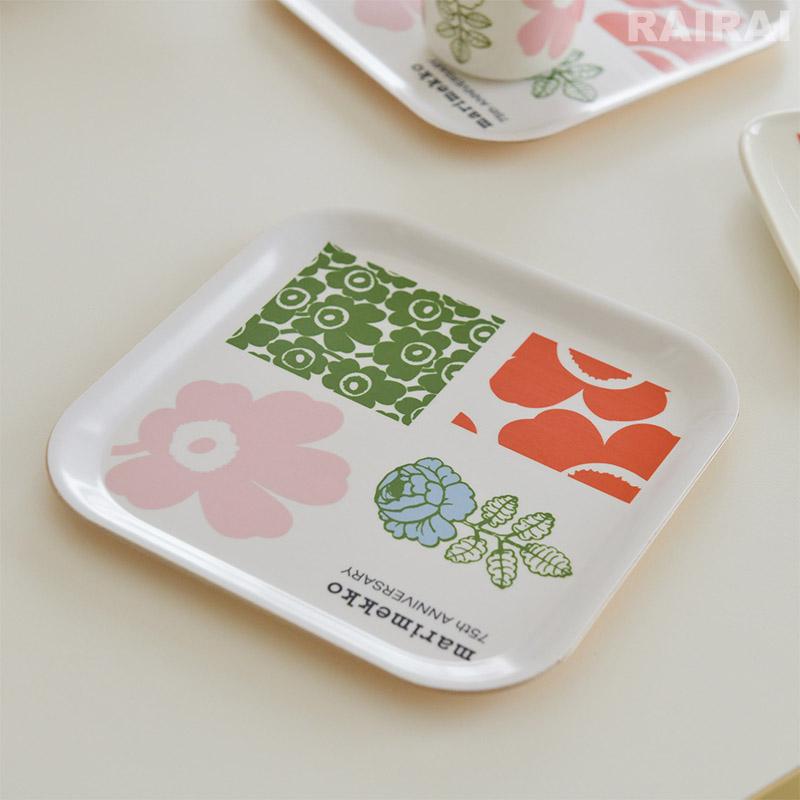 marimekko（マリメッコ） 日本限定 トレイ 20×20cm マルチカラー 75th