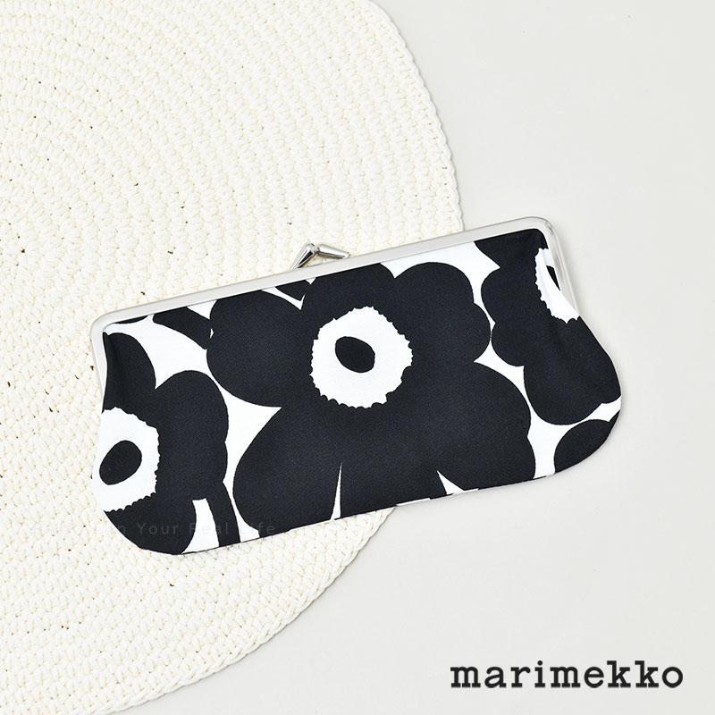 marimekko（マリメッコ） がま口 ポーチ ミニ ウニッコ ホワイト 