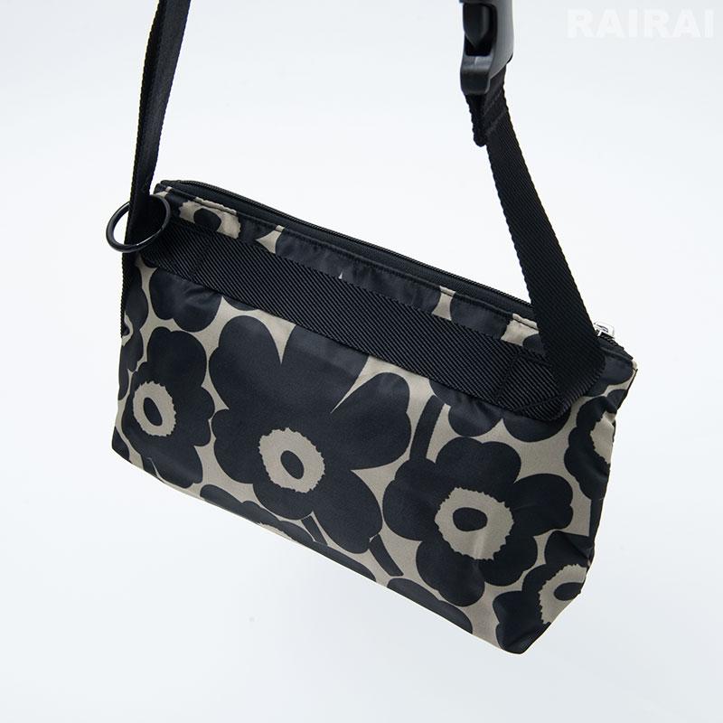 marimekko マリメッコ ショルダーバッグ S ウニッコ ブラック×カーキ 