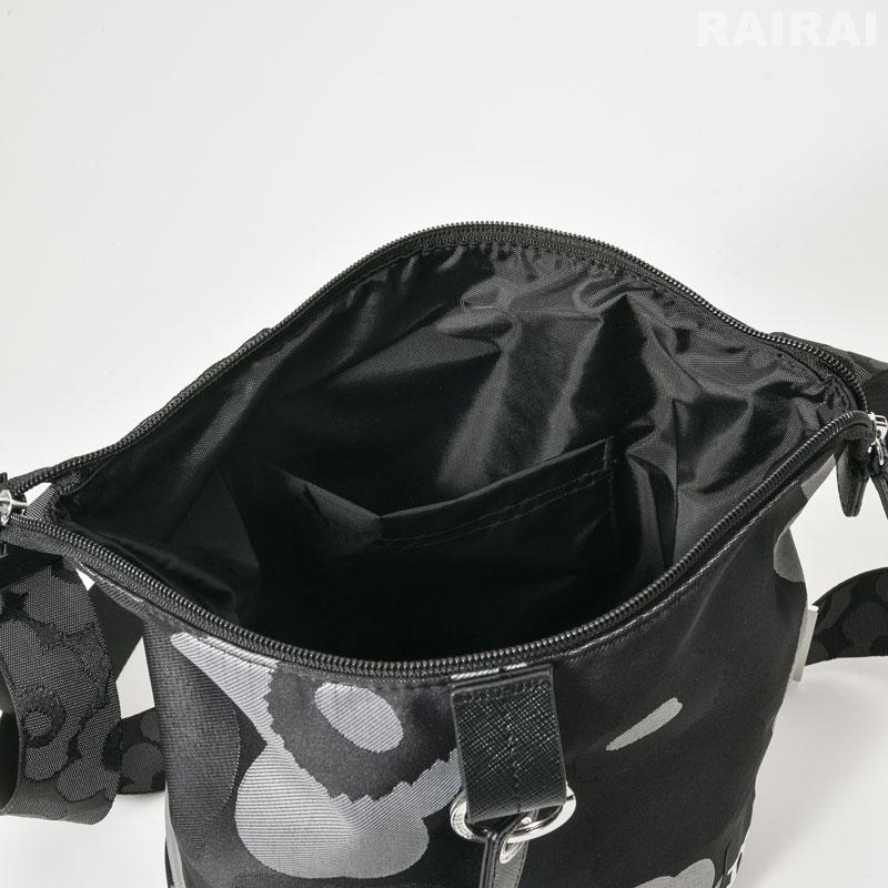 【未使用に近い】　マリメッコ　ウニッコ柄　ブラック × シルバー　シルク　大人気 未使用に近い】 マリメッコ ウニッコ柄 ブラック × シルバー