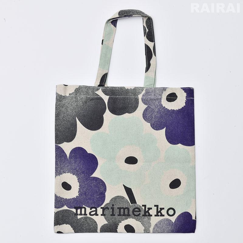 マリメッコ コットン トートバッグ 紫花柄 marimekko（マリメッコ） セール30%OFF アジア限定 トートバッグ