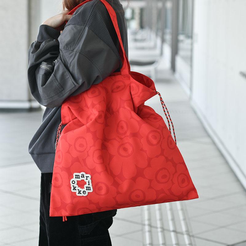 新品未使用　marimekko marimekko（マリメッコ） 巾着型 トートバッグ メトカ ミニ ウニッコ
