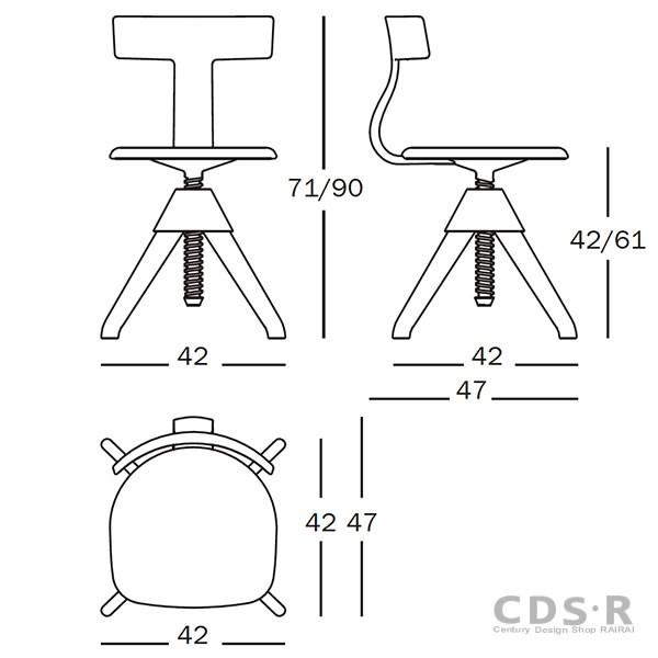 Magis 昇降チェア Tuffy - The Wild Bunch  N/B Magis TUFFY - The Wild Bunch / マジス タフィー “ザ・ワイルド